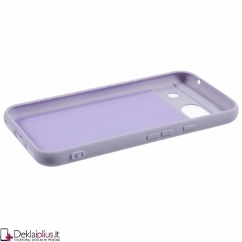 Liquid Air guminis šviesiai violetinis dėklas - su kameros apsauga (Google Pixel 8A)